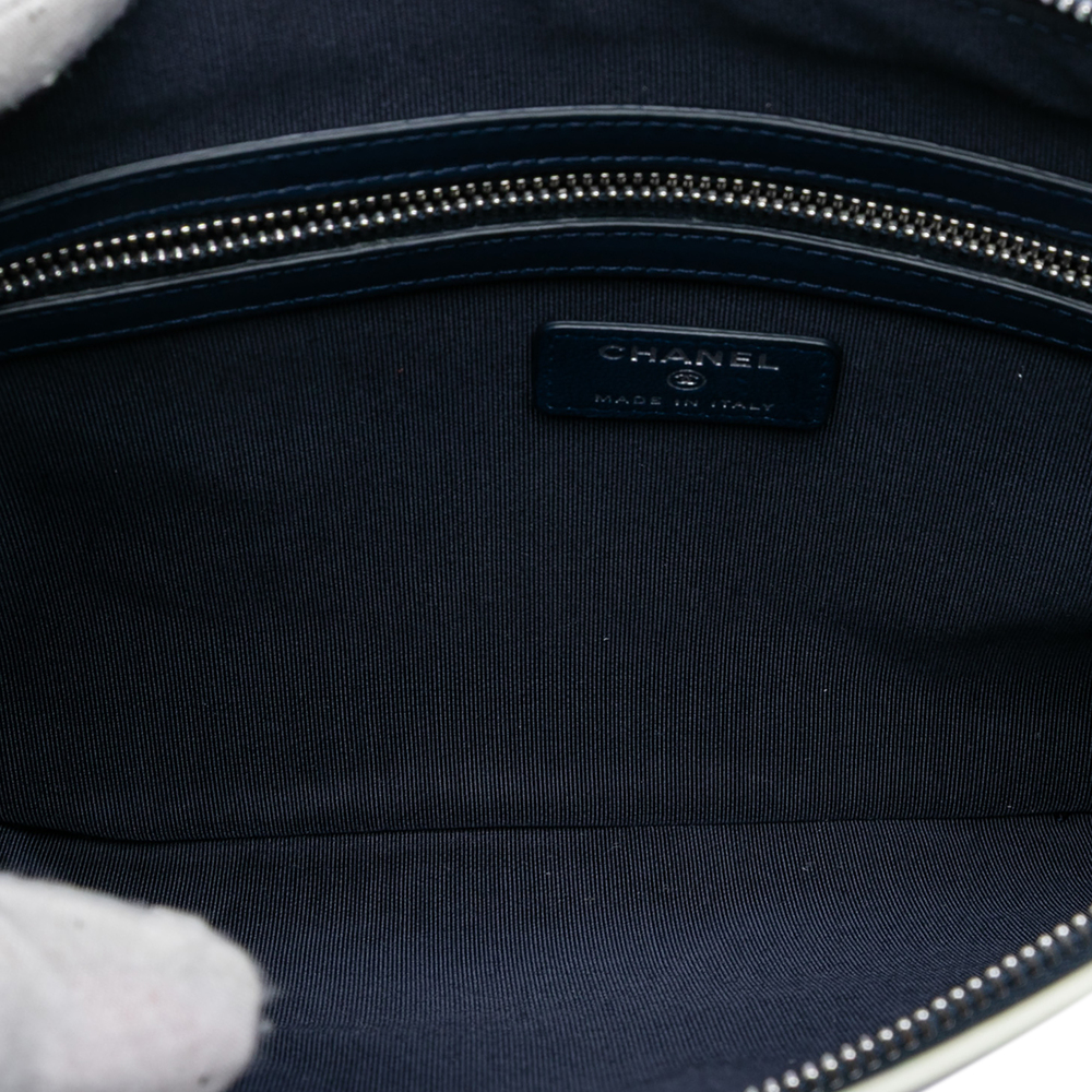 Pre-Loved Chanel CC Lambskin Patchwork Tassel Clutch - Picture 4 of 8